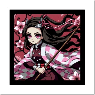 nezuko kamado Posters and Art